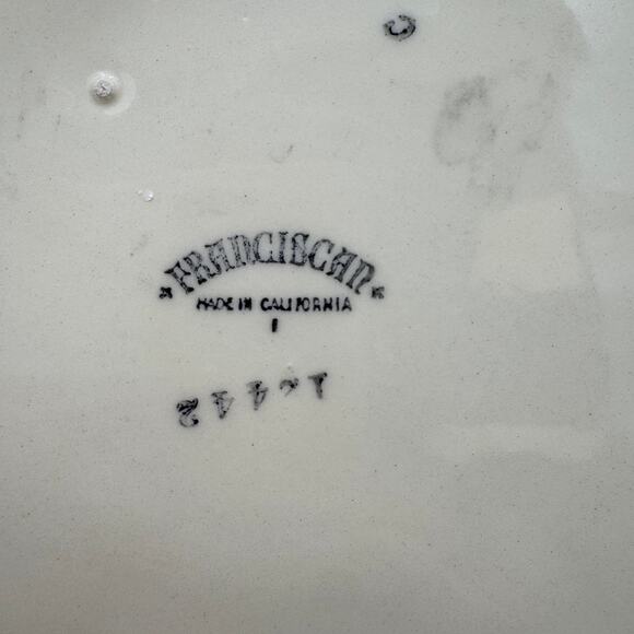 Vintage Franciscan Ivy USA Dinnerware Dinner Plates Set of 2 - Picture 3 of 9